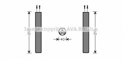AVA QUALITY COOLING vwd304 -  Осушитель, кондиционер